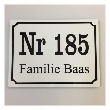 Aluminium naambord 20 x 15 cm-1