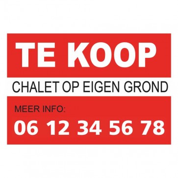 Bedrijfsnaambord aluminium 40 x 30 cm