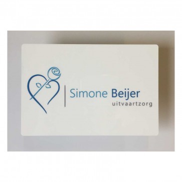 Bedrijfsnaambord aluminium 15 x 10 cm