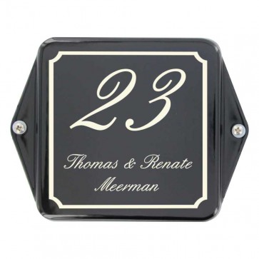 Huisnummer met oor 15 x 12 cm