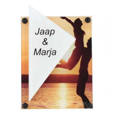 Plexiglas naambord 145 x 224 mm