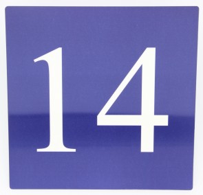 Aluminium huisnummer 15 x 15 cm