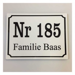 Aluminium naambord 20 x 15 cm-1