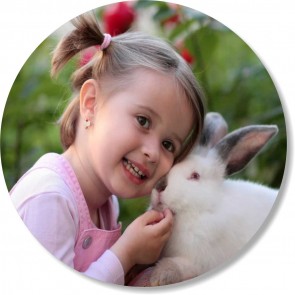 Foto op aluminium rond 20 cm