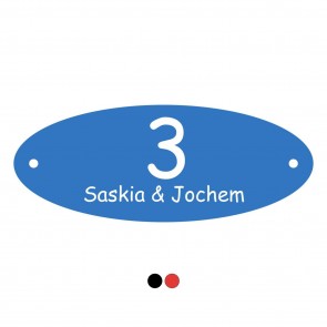 Kunststof naambord 115 x 45 mm