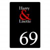 Aluminium naambord 10 x 15 cm