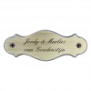Brons naambord 132 x 50 mm