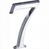 Glans chroom huisnummer (7)  12 cm