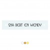 Kunststof naambord 100 x 20 mm met schroef