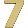 Modern messing huisnummer (7)  12 cm