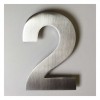 Huisnummer RVS 12 cm - Nr. 2