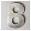 Huisnummer RVS 12 cm - Nr. 8