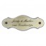Brons naambord 132 x 50 mm