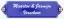 Emaille naamplaatje 12 x 3 cm blauw met oor