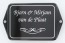 Huisnummer met oor 20 x 12 cm