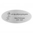 Gedenkbord RVS 20 x 9 cm