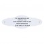 Gedenkplaatje 125 x 42 mm
