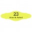 Kunststof naambord 125 x 42 mm
