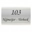 RVS naambord gebogen 25 x 15 cm
