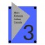 RVS + plexiglas naambord 145 x 225 mm