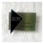 RVS + plexiglas naambord 15 x  14 cm