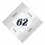 RVS + plexiglas naambord 212 x 212 mm